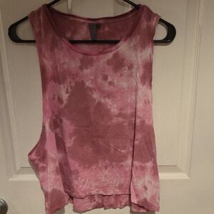 Sweaty Betty Pink Tie-Dye Tank Top